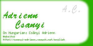 adrienn csanyi business card