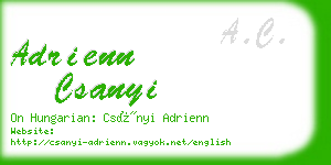 adrienn csanyi business card
